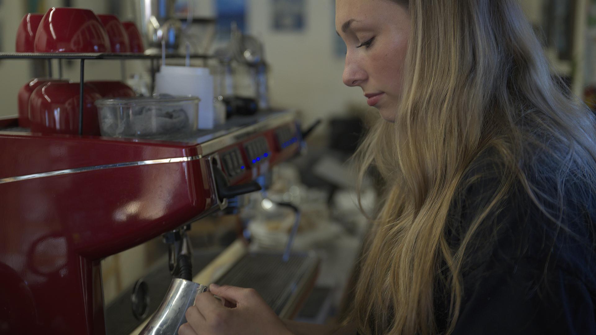 staff preparing coffee