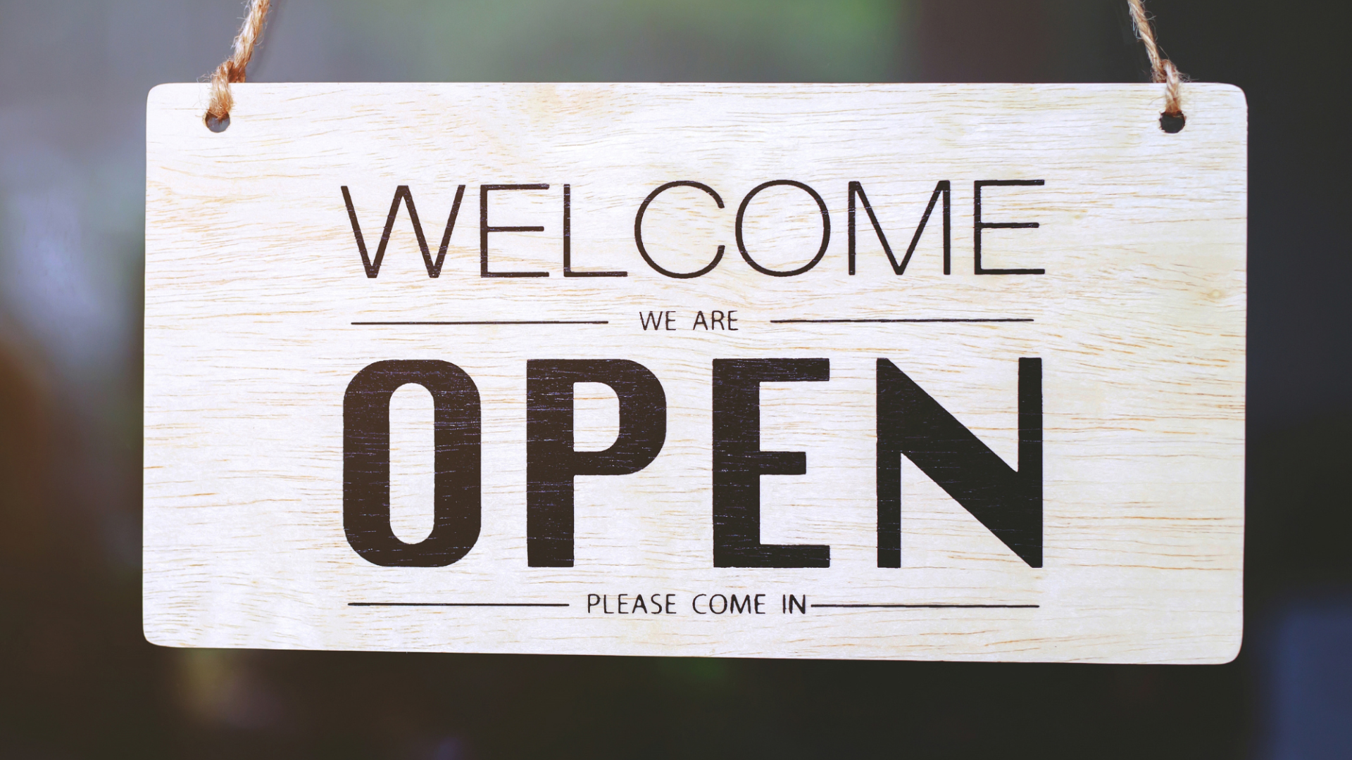 a signage that show the business if open.