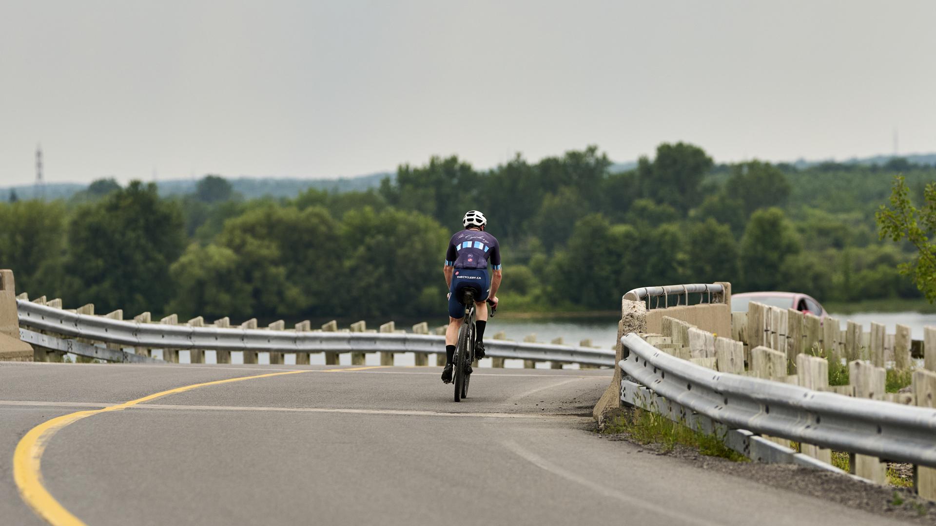 Biker on the road