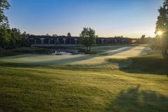 golf course at sunrise